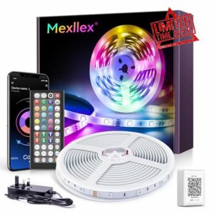 Mexllex LED Strip Lights with Remote 20m