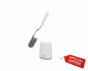 Joseph Joseph Flex Lite - Silicone Toilet Brush with slimline holder set
