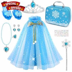 Aureyung Princess Dress up Cape for Girls