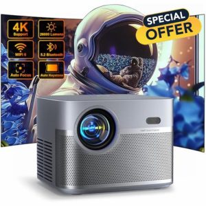 [Auto Focus & Keystone] Projector 4K
