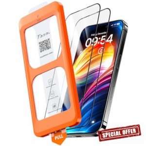 TOCOL 2 Pack for iPhone 16 Screen Protector 6.1-Inch [Instant Installation]