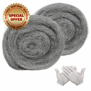 Steel Wool Mice - 2 Pack 0000 Rodent Control Gaps Blocker Coarse Wire Wool Mice Fill Fabric DIY Kit