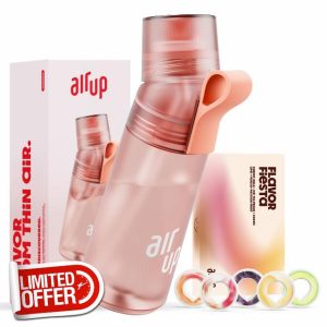 AIR UP® water bottle Gen2 original starter set with pods in 5 flavours I 600ml drinking bottle with sugar-free flavouring I dishwasher-safe