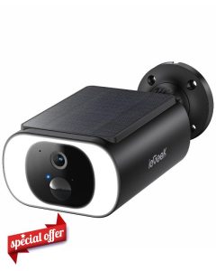 ieGeek 2K Solar Security Camera Outdoor Wireless with Embedded Solar Panel