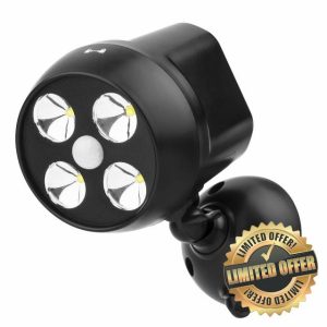 NICREW Battery Powered Outdoor LED Security Light 1 Pack