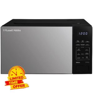Russell Hobbs Touch Control Digital Solo Microwave 20L 800W in Black with 10 Power Levels