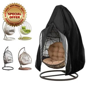 Egg Chair Cover - Waterproof Heavy Duty Hanging Egg Chair Covers with Zipper 210D Oxford