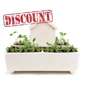 Gift Republic Self Watering House Herb Grow Kit Basil Rosemary Thyme Parsley Seeds Kitchen Garden Gift