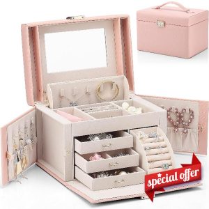 Vlando Large Jewellery Box for Women