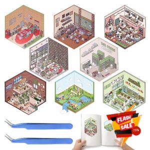 3D House Sticker Set