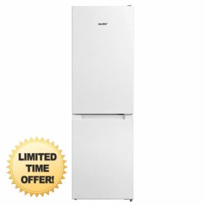 COMFEE' Freestanding Fridge Freezer 174 Litre RCB169WH2(E) Low Frost Fridge with Reversible Door Hinge - Energy Saving LED lights & Adjustable thermostat – Low Noise- White            [Energy Class E]