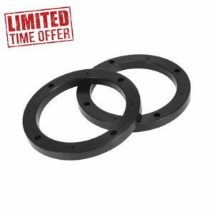 A ABSOPRO 2Pcs for 5 Inch Speaker Spacer Adapter Ring 120mm ID for Car Durable Material Item Replaceme