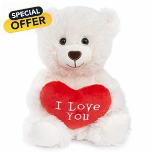 abeec Plush Cream I Love You Bear - Gifts For Her For Any Occasion Birthday Gifts For Girlfriend