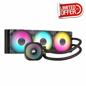 Corsair NAUTILUS 360 RS ARGB Liquid CPU Cooler – 360mm AIO – Low-Noise – Direct Motherboard Connection – Daisy-Chain – Intel LGA 1851/1700