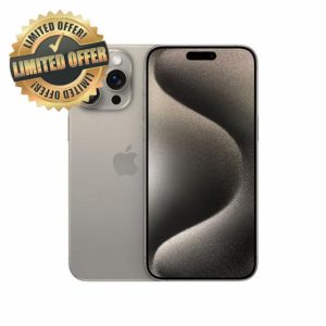 Apple iPhone 15 Pro Max (256 GB) - Natural Titanium (Renewed)