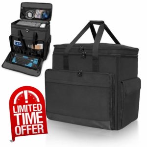 SUNDOY Portable Gaming PC Carrying Case – Desktop Computer Case for Tower Chassis