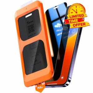 TOCOL 2 Pack for iPhone 14 Pro Privacy Screen Protector 6.1-Inch [True 25°Anti Spy]