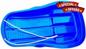 Indigo Sledge Strong Plastic Fast Snow Speeder with Rope
