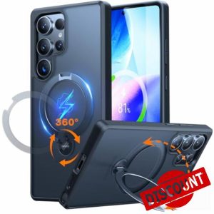 TORRAS 360° Spin Magnetic Stand for Samsung S25 Ultra Case