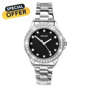 Sekonda Elizabeth Women's Quartz Watch 33mm with Stone Set Case