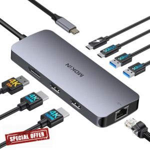 USB C Docking Station 3 Monitors