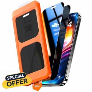 TOCOL 2 Pack for iPhone 16 Plus/iPhone 15 Plus Privacy Screen Protector 6.7-Inch [True 25°Anti Spy]