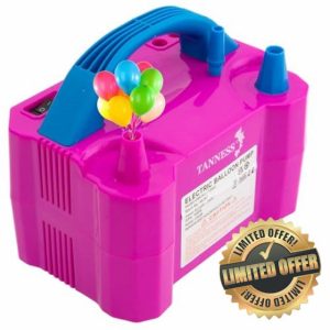 Tanness Electric Balloon Pump - Portable Dual Nozzle High Power (AC220-240V 600W) Baloon Pump | Electric Air Pump Balloon Inflator | Balloon Pump Electric for Birthday Decoration & Party Decorations