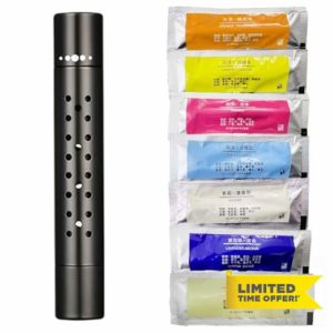 GZGRYTRC Car Air Freshener with 7 Solid Sticks with Different Smell Fragrance Air Purifier