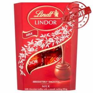 Lindt Lindor Milk Chocolate Truffles Box Small | 37g | Chocolate Truffles with a Smooth Melting Filling | Gift Present for Him and Her | Christmas