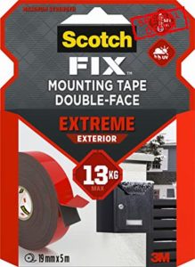 Scotch-Fix Double-Sided Extreme Exterior Mounting Tape - 1 Roll (19mm x 5m) - For Outdoor Extreme Use