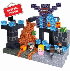 MagnaCraft Magnetic Blocks - 100PCS Magnetic Dark Mechanical Guardian Castle Set - Magnetic Toys for Montessori Toddler Christmas Birthday Gifts - STEM Sensory Toys for 3 4 5 6 7 8 9 10 Year Old Boys