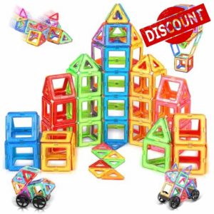 COOLJOYA Magnetic Building Blocks Magnetic Tiles for Kids