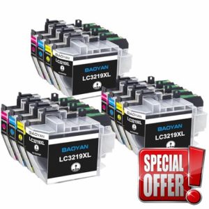 BAOYAN LC3219XL Ink Cartridges Brother Multipack Repalcement for Brother LC3219XL LC3217 Compatible for MFC-J6930DW MFC-J5335DW MFC-J6530DW MFC-J5330DW MFC-J5730DW MFC-J6935DW MFC-J5930DW(12 Pack)