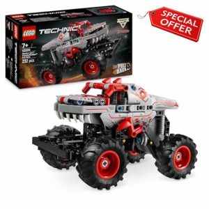 LEGO Technic Monster Jam ThunderROARus Pull-Back Truck Toy - Vehicle Building Set for 7+ Year Old Boys & Girls Who Love Creative Play - Gift Idea 422