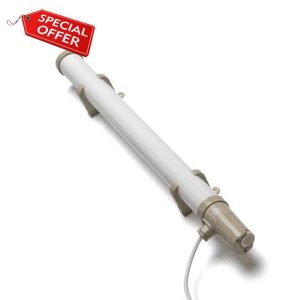 Dimplex ECOT2FT Tubular Heater - Foot Tube with Built In Thermostat - Mounting Brackets Included White/Grey