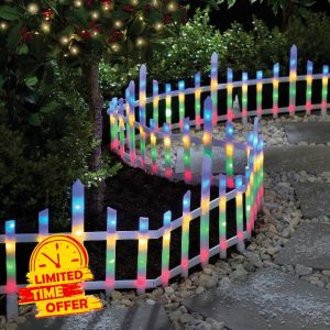 Coopers Of Stortford Set of 8 Light-Up Mini Fences