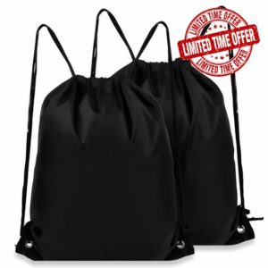 Marine Aurora 2PCS PE Bags Drawstring Gym Bag