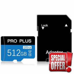 512GB microSDXC U3 High Speed Transfer Micro SD Card Memory Card with Adapter For Smartphone
