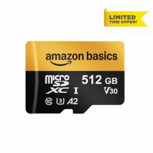 Amazon Basics 512GB Micro SD Card with Reader Adapter