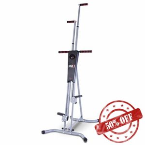 New Image Maxi Climber - Vertical Climbing Cardio Exercise Machine - Full Body Workout - Multifunctional At Home Gym Equipment - Black/Grey