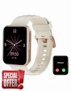 RUIMEN Smart Watch for Women Men Smart Watches with Call Function Fitness Tracker Watch with Heart Rate Monitor Pedometer Oximeter Sleep Tracker Waterproof Smartwatch Answer/Make Calls for Android iOS