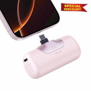 iWALK Portable Charger 5500mAh Next-Gen Small Power Bank 22.5W Fast Charging Battery USB-C Portable Phone Charger for iPhone 16/16 Plus/16 Pro/16 Pro Max/15 series