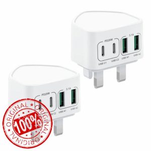 2-Pack 40W USB C Plug Fast Charge
