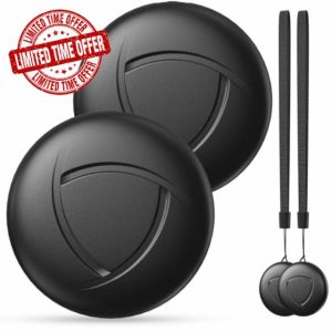 Air Tracker Tag Item Finders - 2 Pack Bluetooth Key Finder Compatible with Apple Find My (IOS Only 14.5+)