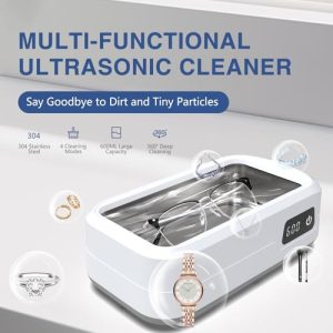 48000Hz Ultrasonic Jewellery Cleaner with 4 Cleaning Modes