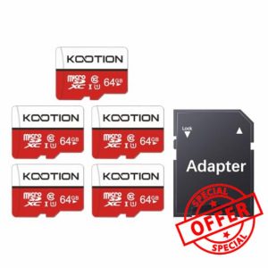 KOOTION 5-Pack 64GB Micro SD Card Class 10 Micro-SDXC Memory Card UHS-I