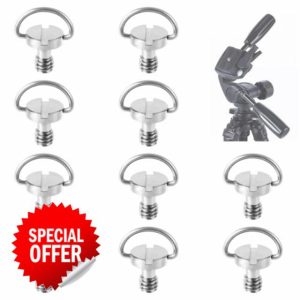Gosknor 10pcs 1/4" Camera Tripod Screws
