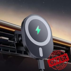 Magsafe Car Mount Charger [15W Fastest Charging Speed&16x Strongest Magnets] Car Phone Holder Wireless Charger Wireless Car Charger Magnetic Phone Holder Fits iPhone 16/15/14/13/12 Series Pro Plus Max