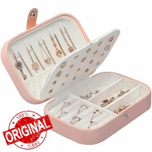 Chelory Jewellery Box Small Jewellery Organiser Travel Jewellery Case Storage for Women Girls