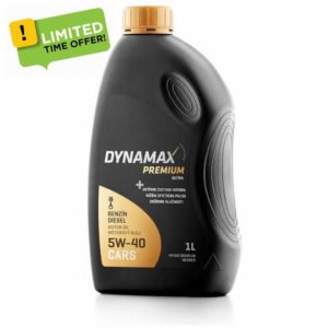 DYNAMAX Premium Ultra 5W40 Fully Synthetic Engine Oil | ACEA A3/B4 | 502 00/505 00 | 1 Litre